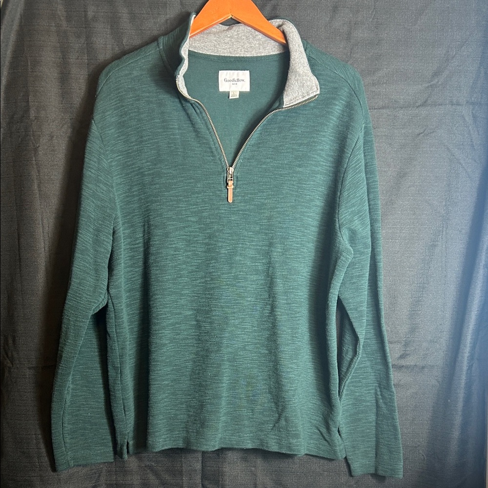 Goodfellow & Co Men's Teal Zip-Up Sweater